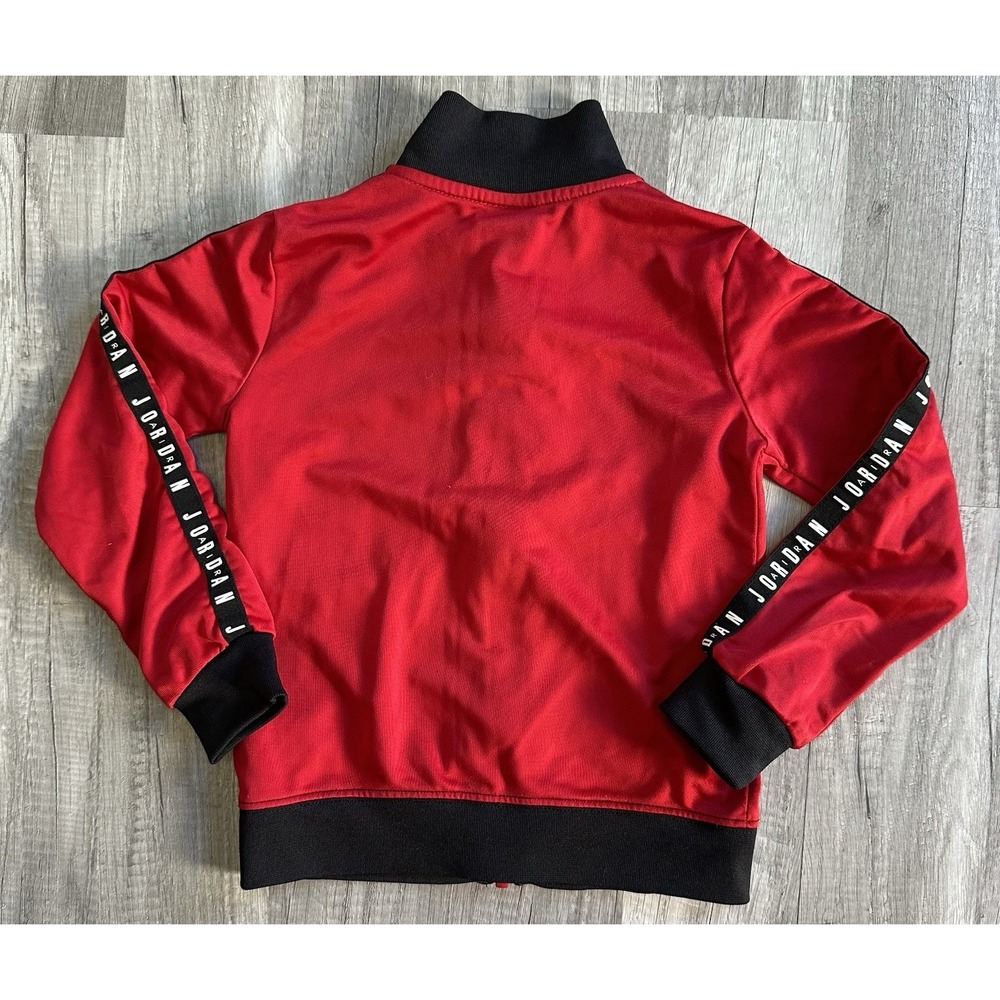Air Jordan Boys 4T Red Full-Zip Track Jacket Athletic Warm-Up Jacket - Picture 10 of 11